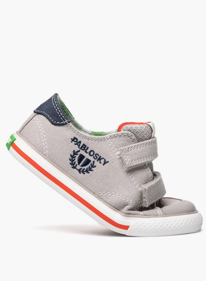 Pablosky Canvas Sneakers With Hook & Loop Closure - Image 5