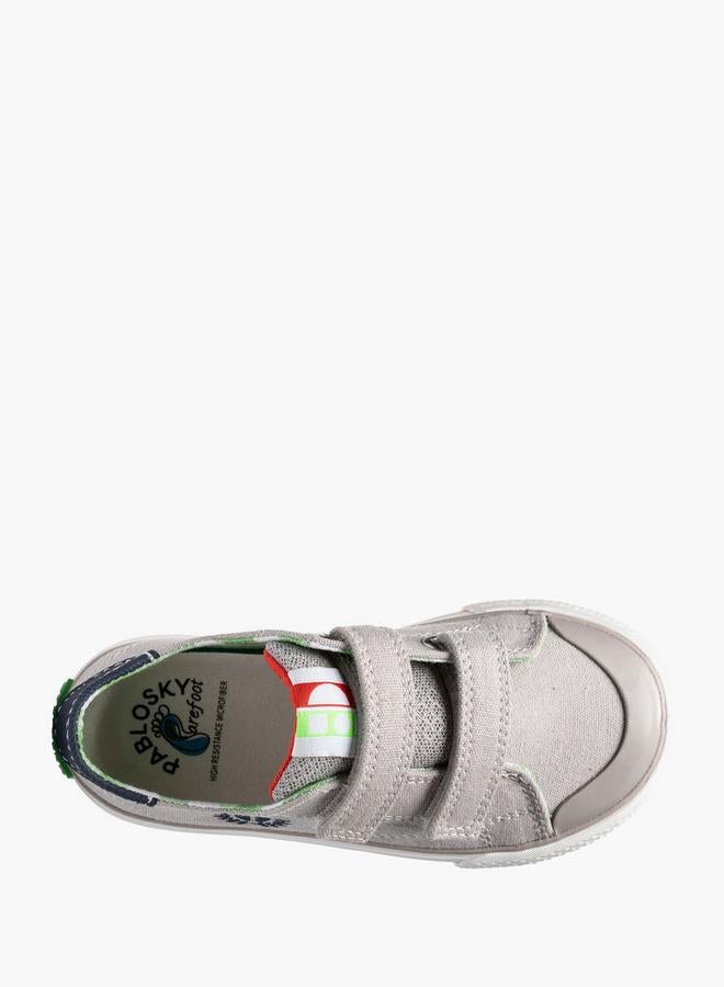 Pablosky Canvas Sneakers With Hook & Loop Closure - Image 4