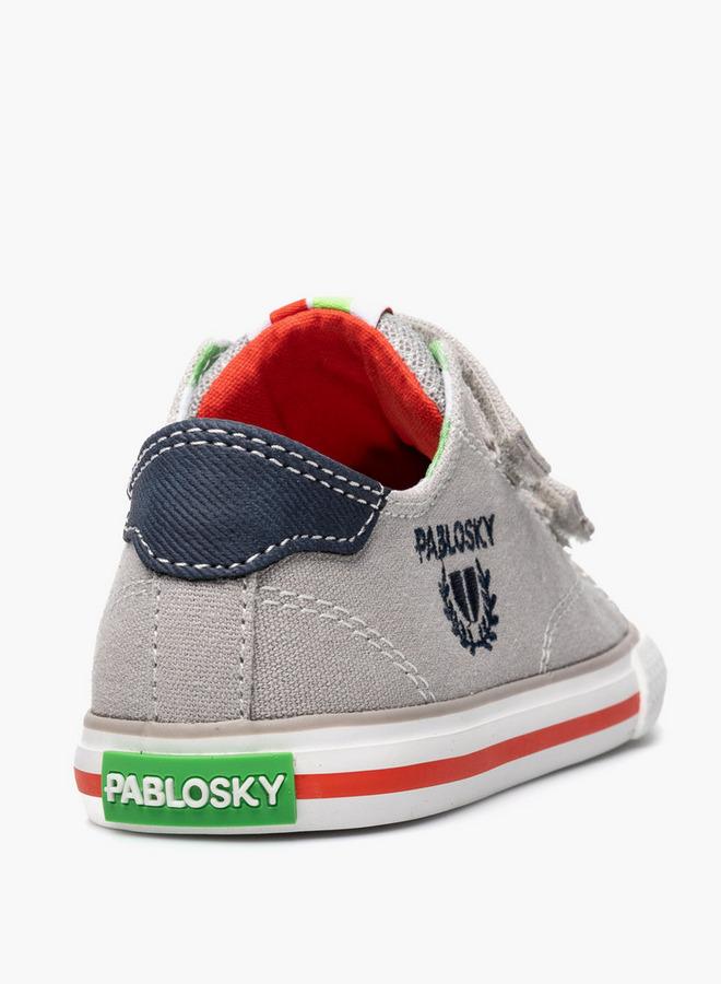 Pablosky Canvas Sneakers With Hook & Loop Closure - Image 3