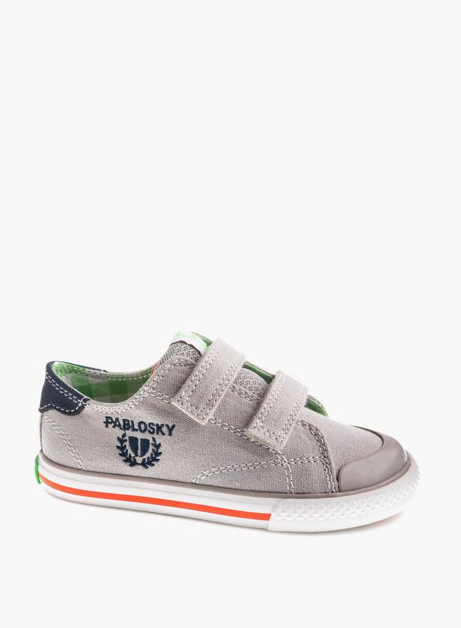 Pablosky Canvas Sneakers With Hook & Loop Closure - Image 1