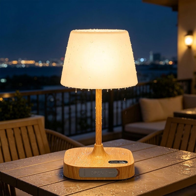 Eocean Rechargeable Table Lamp, 12000mAh Battery Operated Bedside Lamp with USB Charging Port, Portable Cordless LED Desk Lamp, Waterproof Wireless Light for Bedroom, Bathroom, Kitchen, Outdoor - Image 1