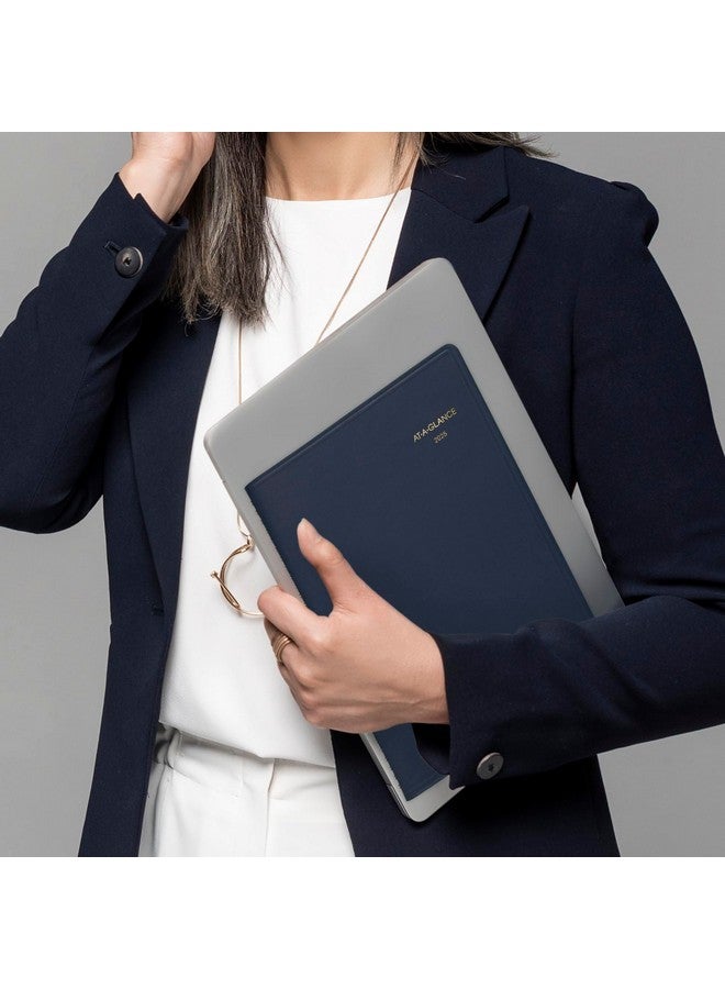 AT-A-GLANCE 2025 Appointment Book Planner, Weekly, 8-1/4" x 11", Large, Quarter-Hourly, Navy (709502025) - Image 4