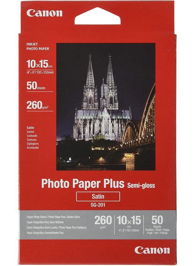 Canon Sg2014X6 Original Original 1686B015 100X150Mm 50 Sheets Semi Gloss Photo Paper - Image 1