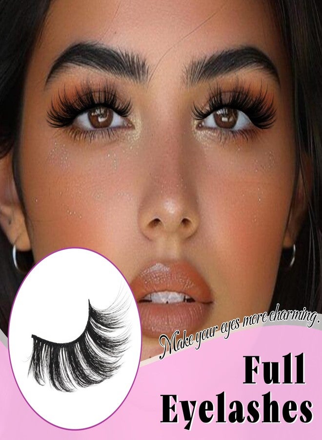 Losha Lashes Pack 7 Pairs Fluffy Faux Mink Eyelashes Soft Handmade False Eye Lashes for Dramatic Makeup - Image 4