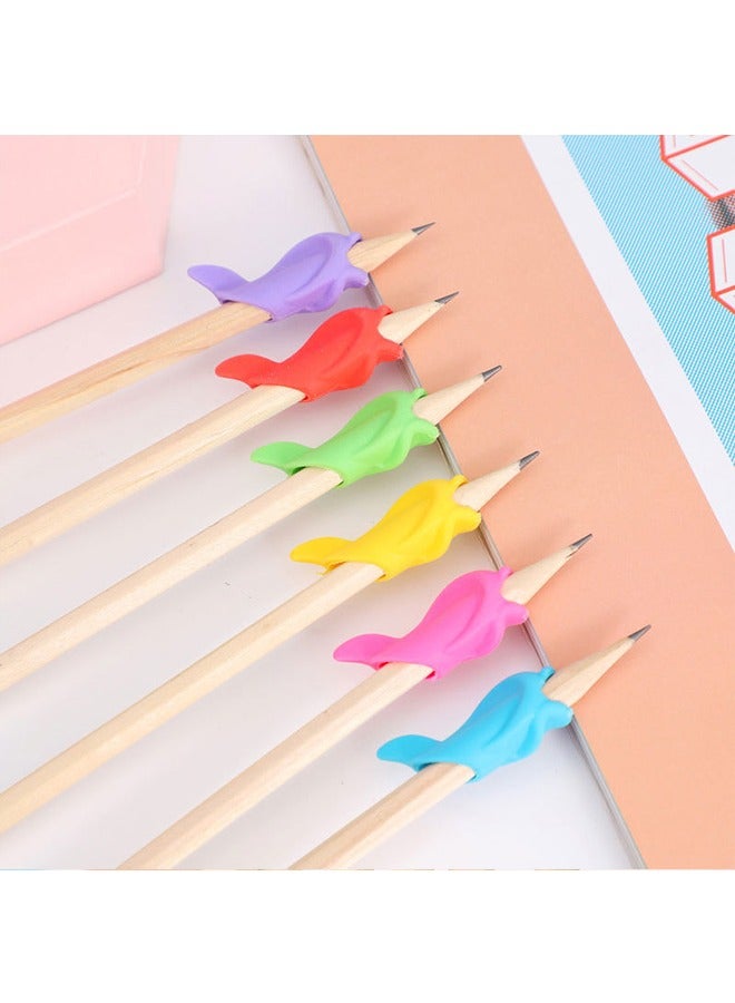 30PCS Pencils Grips,  Fish Shape Silicon Pencil Grippers, Writing Aid Grip Pencil Grippers Handwriting, Writing Posture Correction Training Tools  for Kids - Image 4