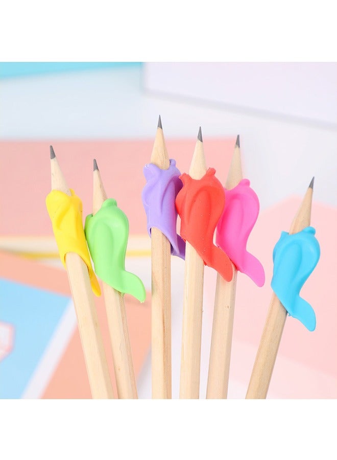 30PCS Pencils Grips,  Fish Shape Silicon Pencil Grippers, Writing Aid Grip Pencil Grippers Handwriting, Writing Posture Correction Training Tools  for Kids - Image 3