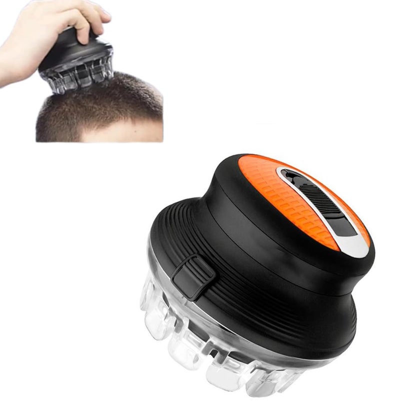 AWOKZA Short Cut at Home with Cut Cordless Rotary Hair Clippers Waterproof Round Cordless Hair Trimmer Rechargeable Mini Portable Hair Clipper with 2 Guide Combs Cutting Kit for Men - Image 1