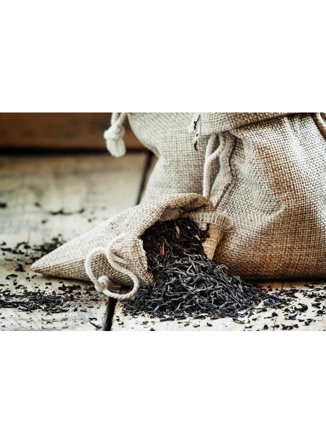 Hapdoo Lot Of 50 Burlap Bags With Drawstring Gift Bags Jewelry Pouches Sacks For Wedding Party And Diy Craft, 5 X 3.5 Inches - Image 5