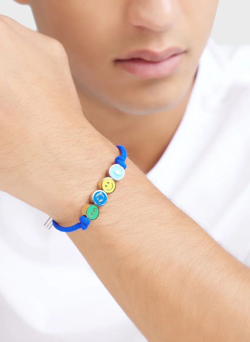 Seventy Five Quirky Charm Rope  Bracelet