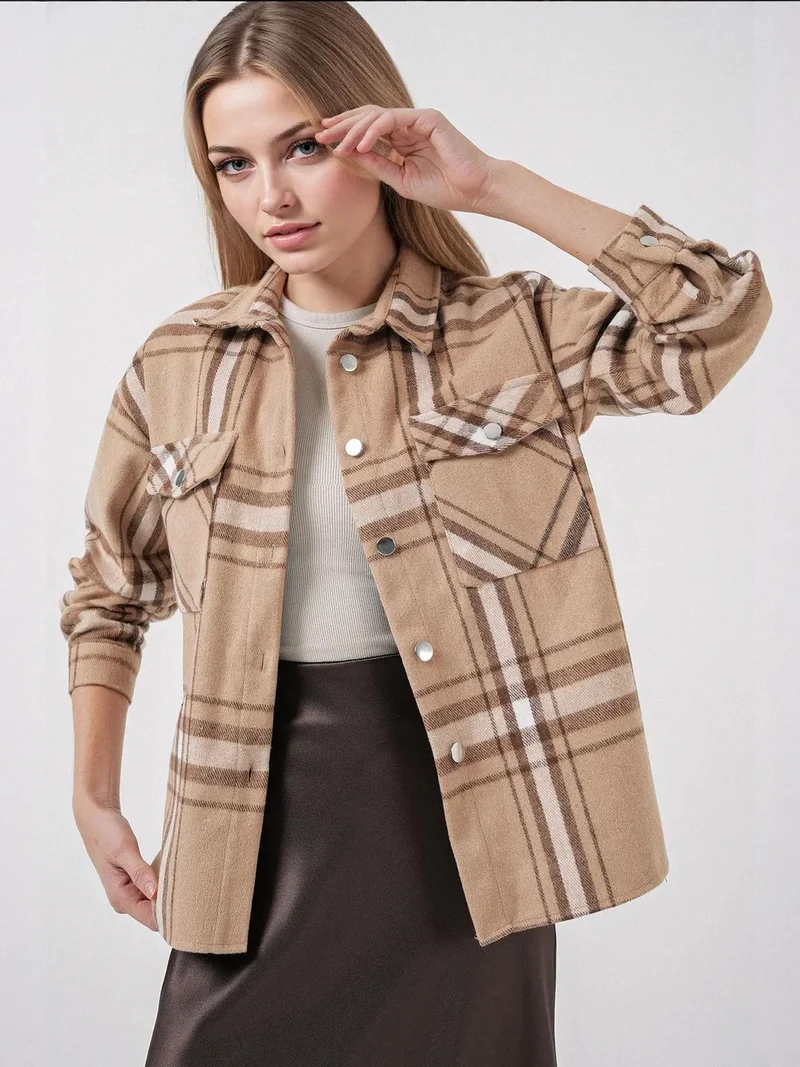 بيغ دارت قميص فلانيل بقصة عادية من