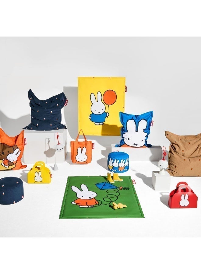 Fatboy Original Slim Recycled Cord Bean Bag x Miffy/Boris | Comfort, feels joyful, expressive, effortlessly stylish Super soft Indoor bean bag | Sustainable & eco friendly | 120x155 cm - Deep blue - Image 4