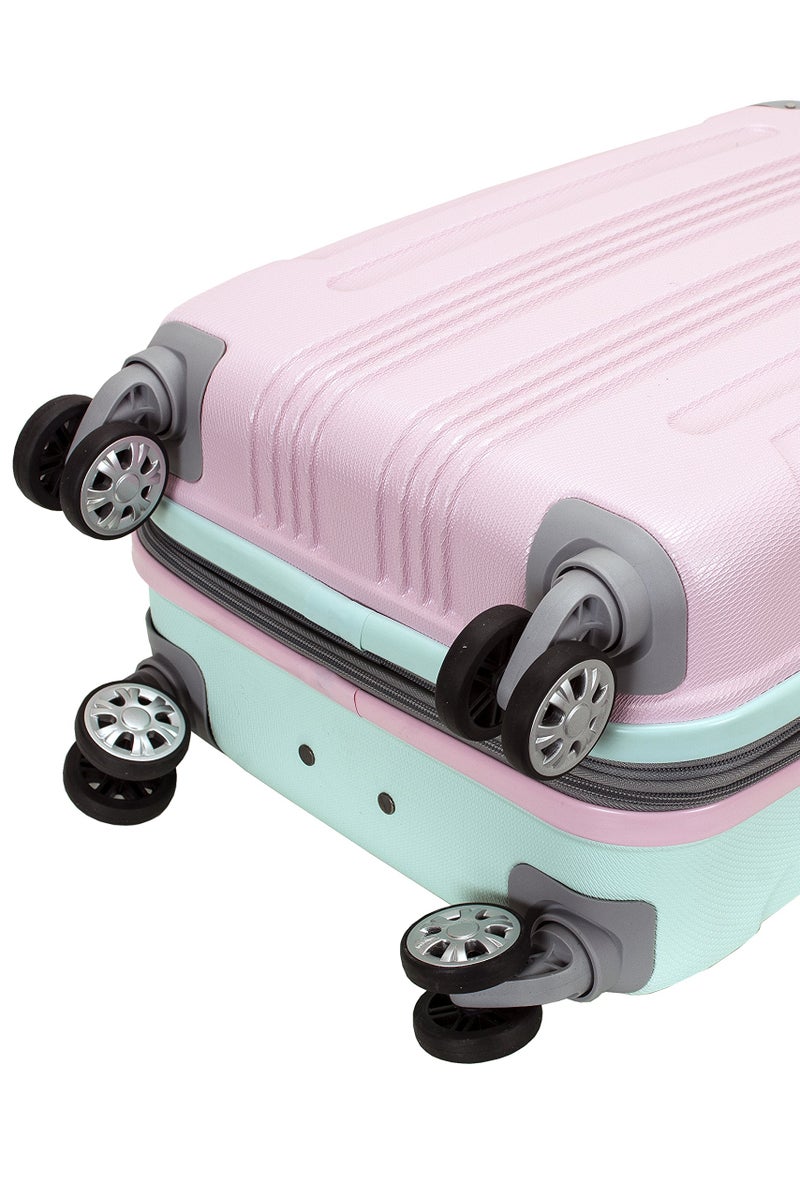 Rockland London Hardside Spinner Wheel Luggage, Mint, Carry-On 20-Inch - Image 2