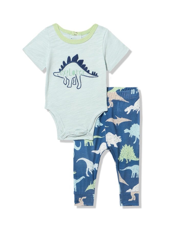 Mud Pie Baby Boy Dino Crawler Set, 3-6M - Image 1