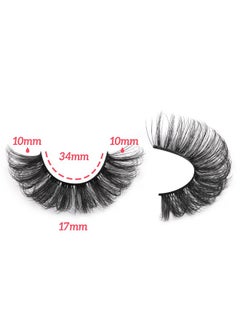 Focipeysa Natural False Eyelashes Wispy Lashes 17Mm Eyelashes That Look Like Lash Extensions 7 Pairs Volume Eye Lashes Multipack By Focipeysa  - Image 3
