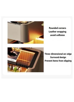 AWD Modern Vanity Dressing Table with LED Mirror and Stool White Vanity Table for Makeup Luxury Makeup Vanity Desk Set with Drawer Storage and Built-In Lighting for Bedroom or Beauty Room  - Image 5