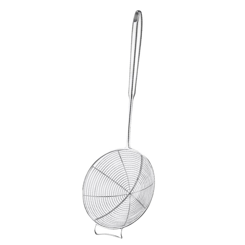 3pcs Stainless Steel Frying Oil Strainer Mesh Food Colander Spoon Filter Strainer Kitchen Tool for Potatoes Chips French Fries (16cm) - Image 1