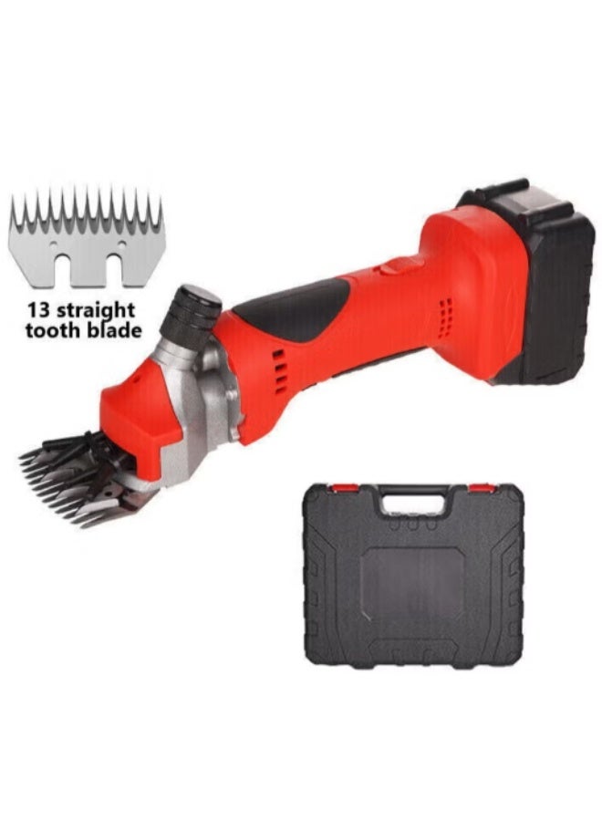 Sheep Shears Cordless Fur Wool in Sheep Goat Cattle and Other Farm Livestock 2800r/min Professional Rechargeable Shearing Clipper 21V for Shaving with 1 Lithium Batteries - Image 1