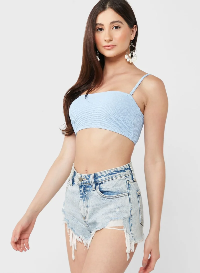 4th & Reckless Bandeau Bikini Top