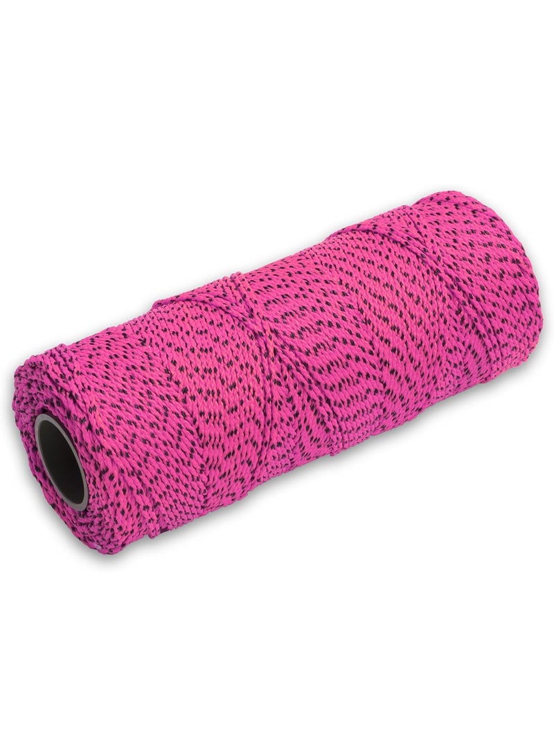 MARSHALLTOWN Masonry Line, Bonded Nylon, Pink & Black, 500 Foot, #18 Line Size, Masons and Archaeology. Made in The USA, ML615 - Image 1