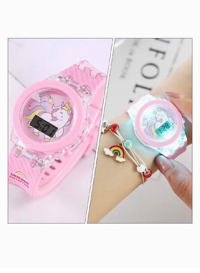 Kids Smartwatches Watch Bracelet Luminous with 3D Cartoon Silicone Children Toddler Wrist Watch Bangle Little Child Toys for Girls Kids  - Image 3