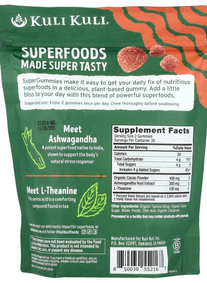 Kuli Kuli Super Gummies Sweet Serenity Cacao Cinnamon 60 Superfood Gummies - Image 2