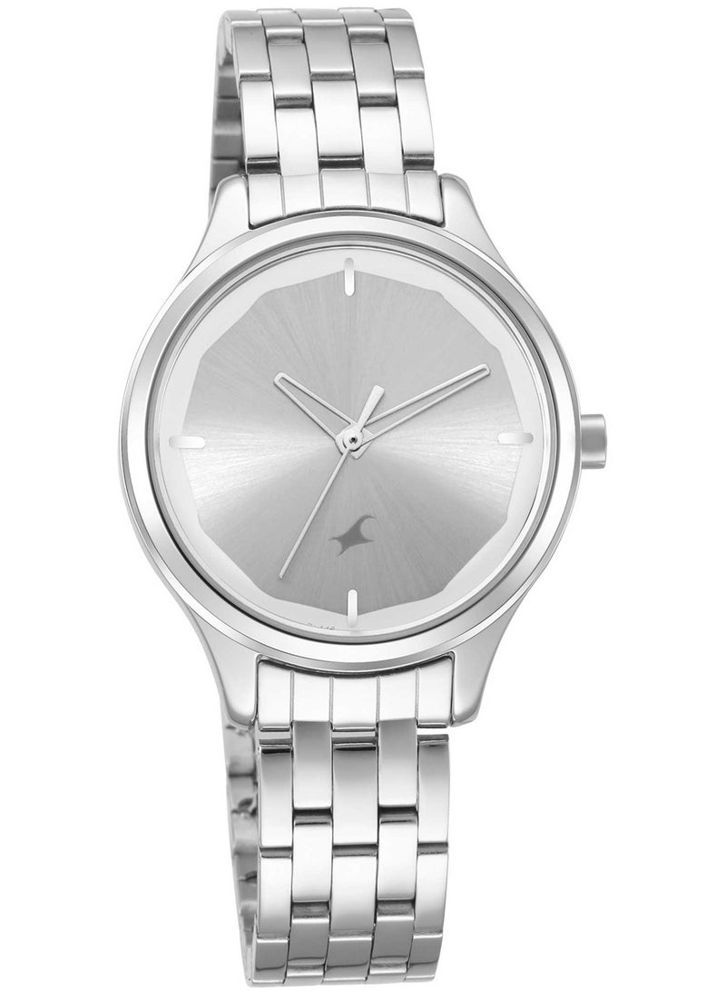 fastrack Fastrack Stunners Quartz Analog Siler Dial Metal Strap Watch for Girls  - Image 1