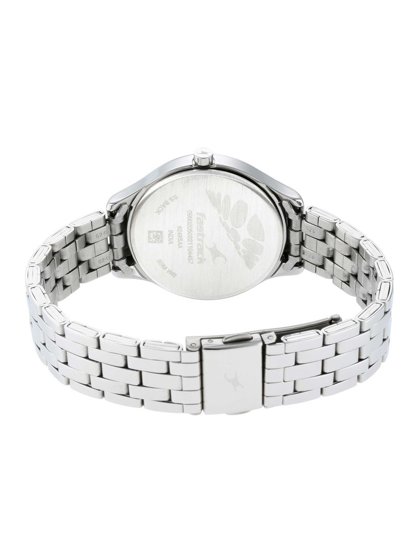 fastrack Fastrack Stunners Quartz Analog Siler Dial Metal Strap Watch for Girls  - Image 4