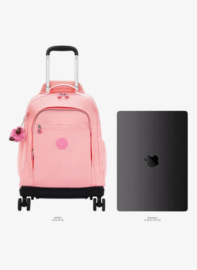Kipling New Zea Large Wheeled Trolley Backpack (With Laptop Compartment) - Coral Sea
