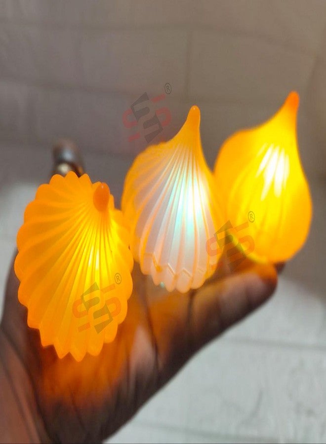 إس 2 إس مصباح LED متعدد الألوان على شكل غانباتي، من نوع S2S LED Modak، لتغيير الألوان، مثالي لإضاءة احتفالات غانيش تشاتورثي وديوالي وغيرها من المهرجانات، لتزيين المنزل والمكتب، ولزينة غانباتي. عبوة من قطعتين. - Image 1