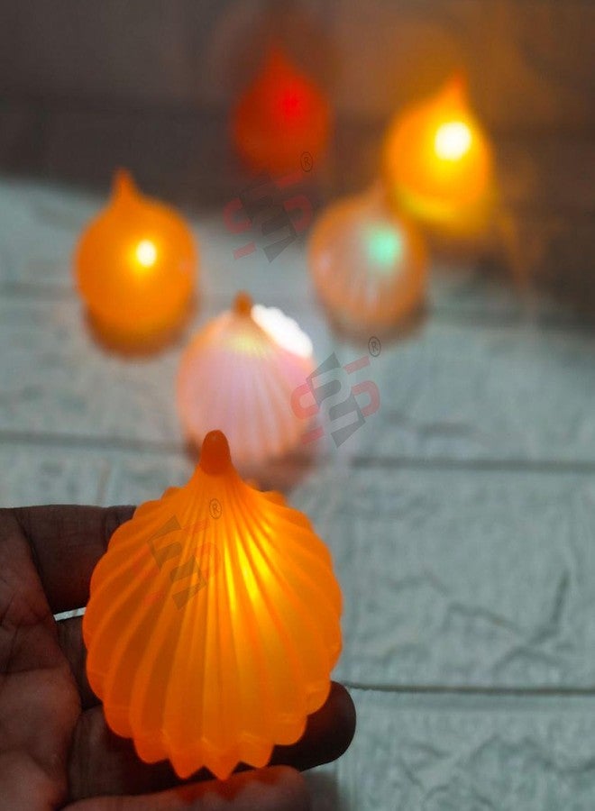 إس 2 إس مصباح LED متعدد الألوان على شكل غانباتي، من نوع S2S LED Modak، لتغيير الألوان، مثالي لإضاءة احتفالات غانيش تشاتورثي وديوالي وغيرها من المهرجانات، لتزيين المنزل والمكتب، ولزينة غانباتي. عبوة من قطعتين. - Image 2