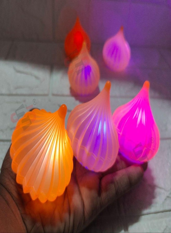 إس 2 إس مصباح LED متعدد الألوان على شكل غانباتي، من نوع S2S LED Modak، لتغيير الألوان، مثالي لإضاءة احتفالات غانيش تشاتورثي وديوالي وغيرها من المهرجانات، لتزيين المنزل والمكتب، ولزينة غانباتي. عبوة من قطعتين. - Image 3