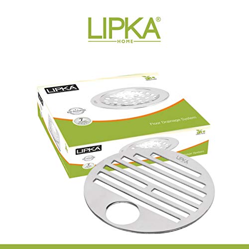 LIPKA Pack of 4 Golden Classic Jali Round Floor Drain|Premium Stainless Steel| 4 Inch with Hole | - Image 3