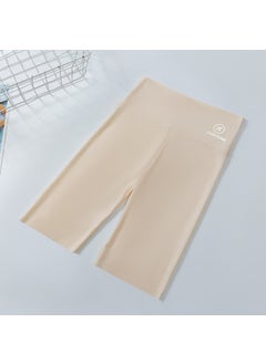 High Waist Shark Shorts Women Summer Yoga Cycling Aircraft five points [beige]]