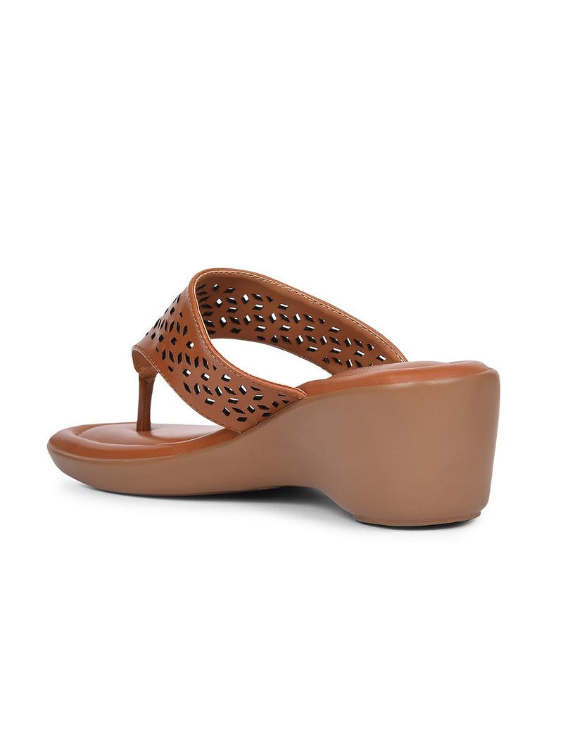 Bata Rimini Thong Women's Tan Heels - 5 UK (6713904) - Image 3