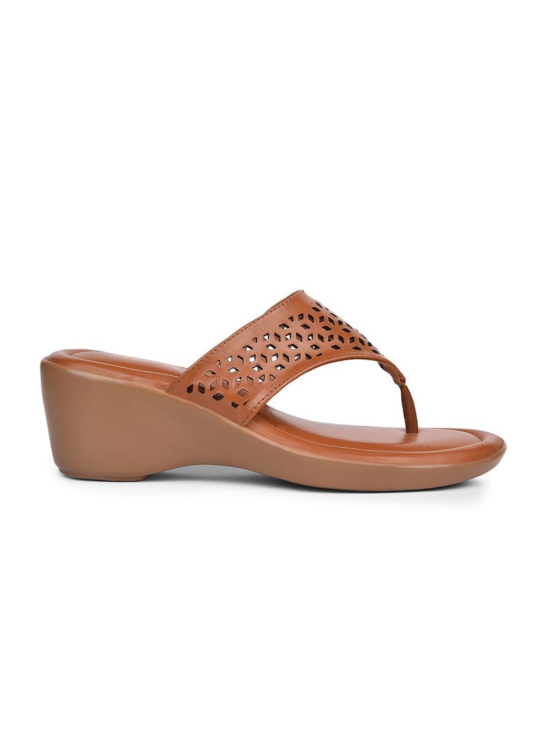Bata Rimini Thong Women's Tan Heels - 5 UK (6713904) - Image 2