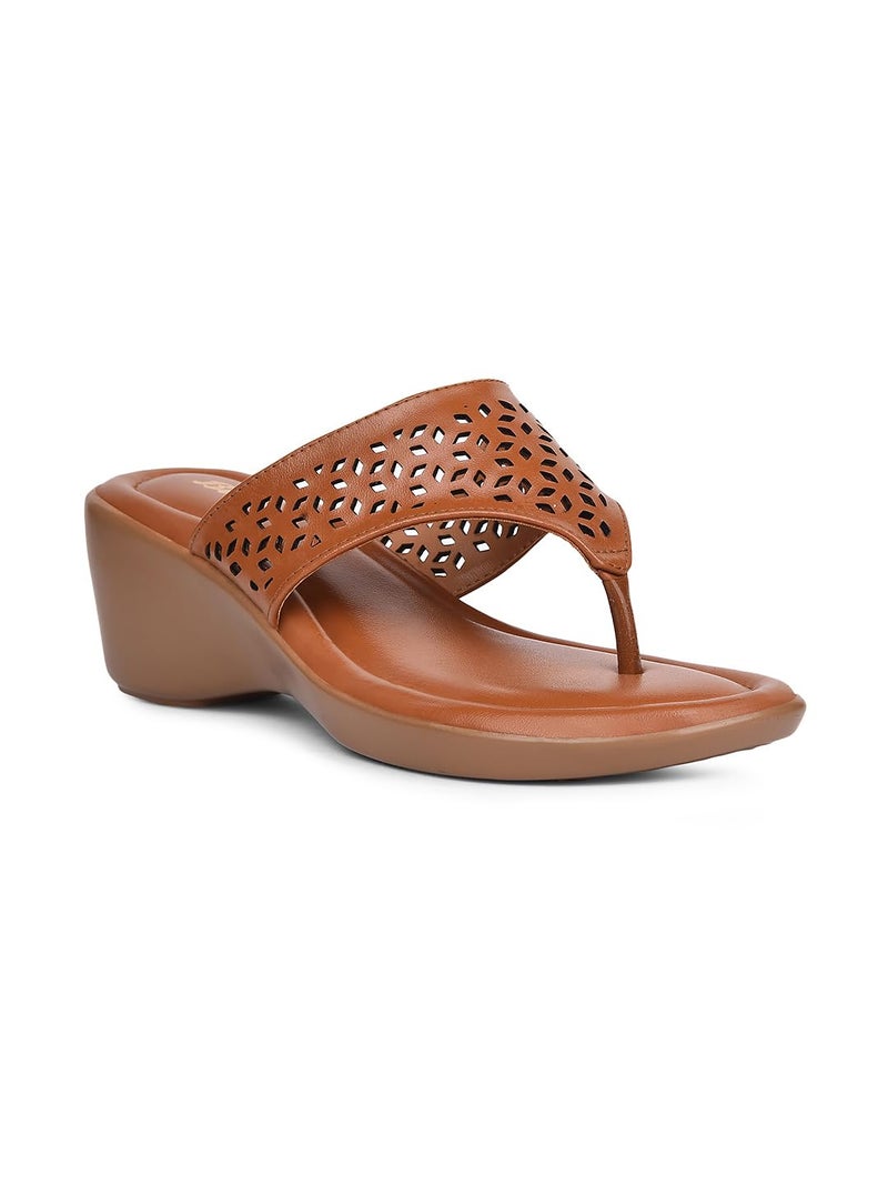 Bata Rimini Thong Women's Tan Heels - 5 UK (6713904) - Image 1