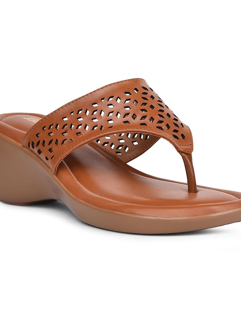 Bata Rimini Thong Women's Tan Heels - 5 UK (6713904) - Image 5