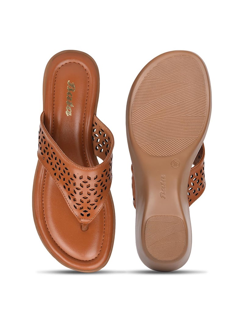 Bata Rimini Thong Women's Tan Heels - 5 UK (6713904) - Image 4