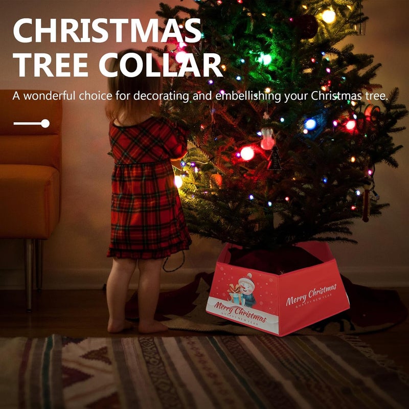 Plush Christmas Tree Skirt Xmas Tree Dress for Indoor Christmas Holiday Décor - Image 5