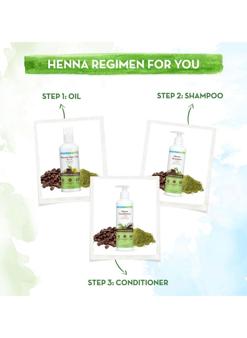 Mama Earth Henna Shampoo, for enhance hair color, with Henna and Deep Roast Coffee – 250 ml - Image 4