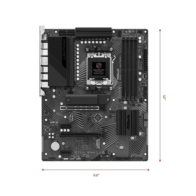 ASRock B650 PG Lightning ATX Motherboard: AMD AM5 Ryzen 9000/8000/7000, DDR5 7200+ OC, PCIe 5.0 M.2, USB 3.2 Gen2x2 Type-C, 2.5G LAN, Nahimic Audio - Image 2