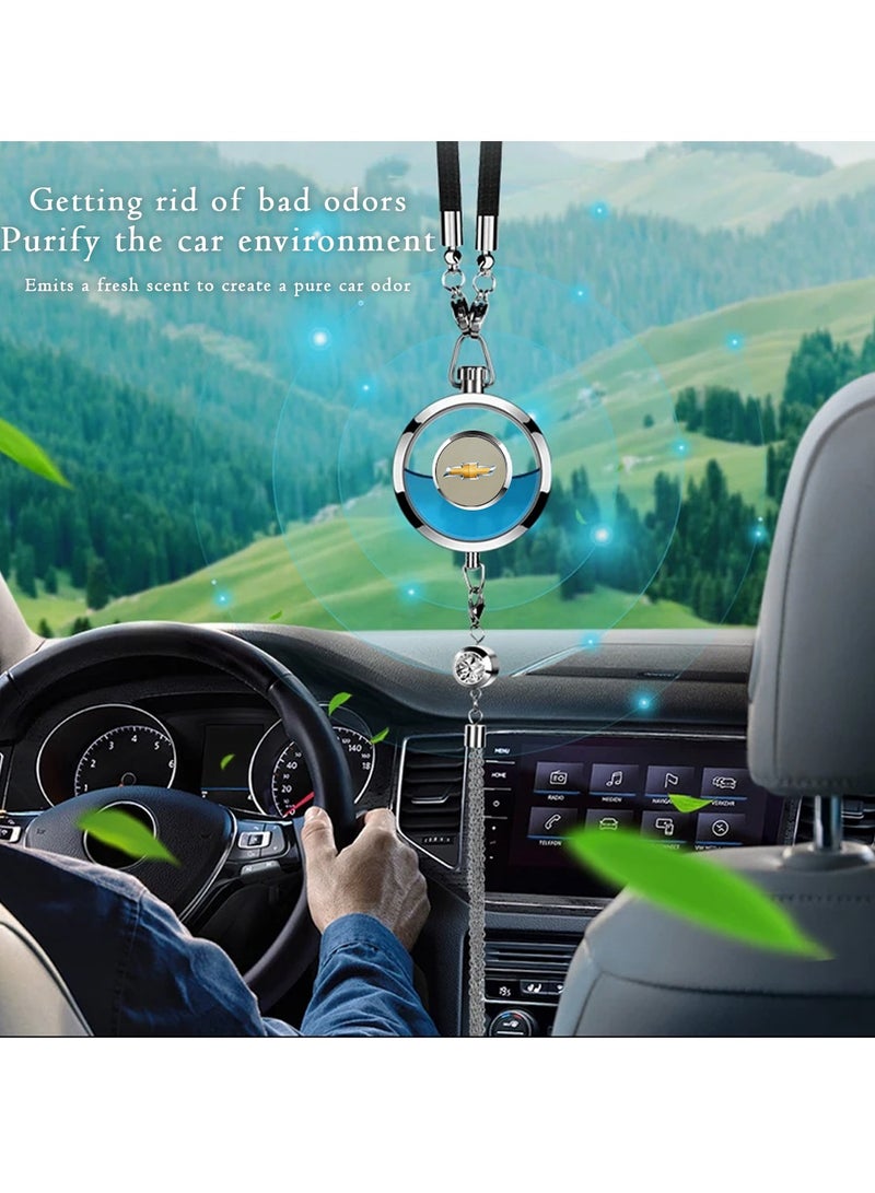 Chevrolet Hanging Crystal Pendant with Chevrolet Logo – Air Freshener Refillable Car Ornament and Fragrance Diffuser (Air Freshener Not Included) - Image 3