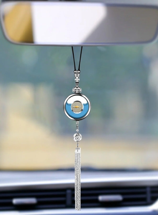 Chevrolet Hanging Crystal Pendant with Chevrolet Logo – Air Freshener Refillable Car Ornament and Fragrance Diffuser (Air Freshener Not Included) - Image 1