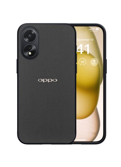 Compatible with Oppo A18/A38 Case Dual Layer Heavy Duty Cell Phone Protective Cover Shockproof Rugged with Non-Slip Textured - Grey