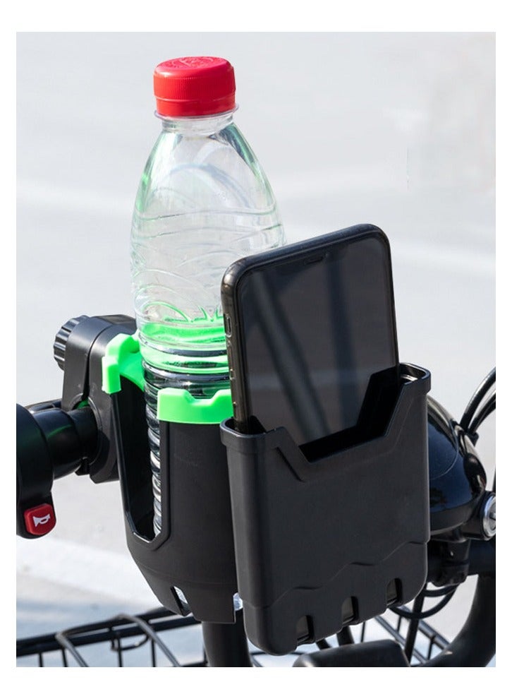 2 In 1 Cup Cup Holder Water bottle holder and Cycle Phone Holder for Bike and Motorcycle Phone Mount Bicycle Cell Phone Mount Clamp for Handlebar Bike ,Baby Stroller Cup Holder - Image 1