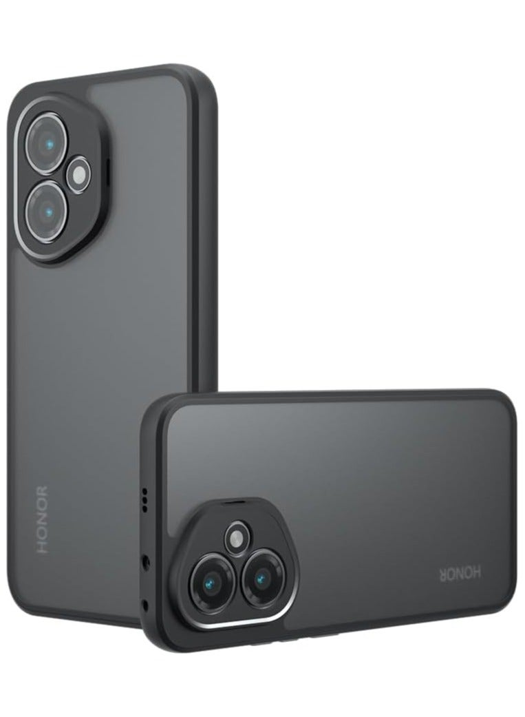 Case Cover Shockproof Hard PC Back Soft TPU Frame Matte Black Slim Protective Cover Compatible with  Honor 400  ( Black)  - Image 1