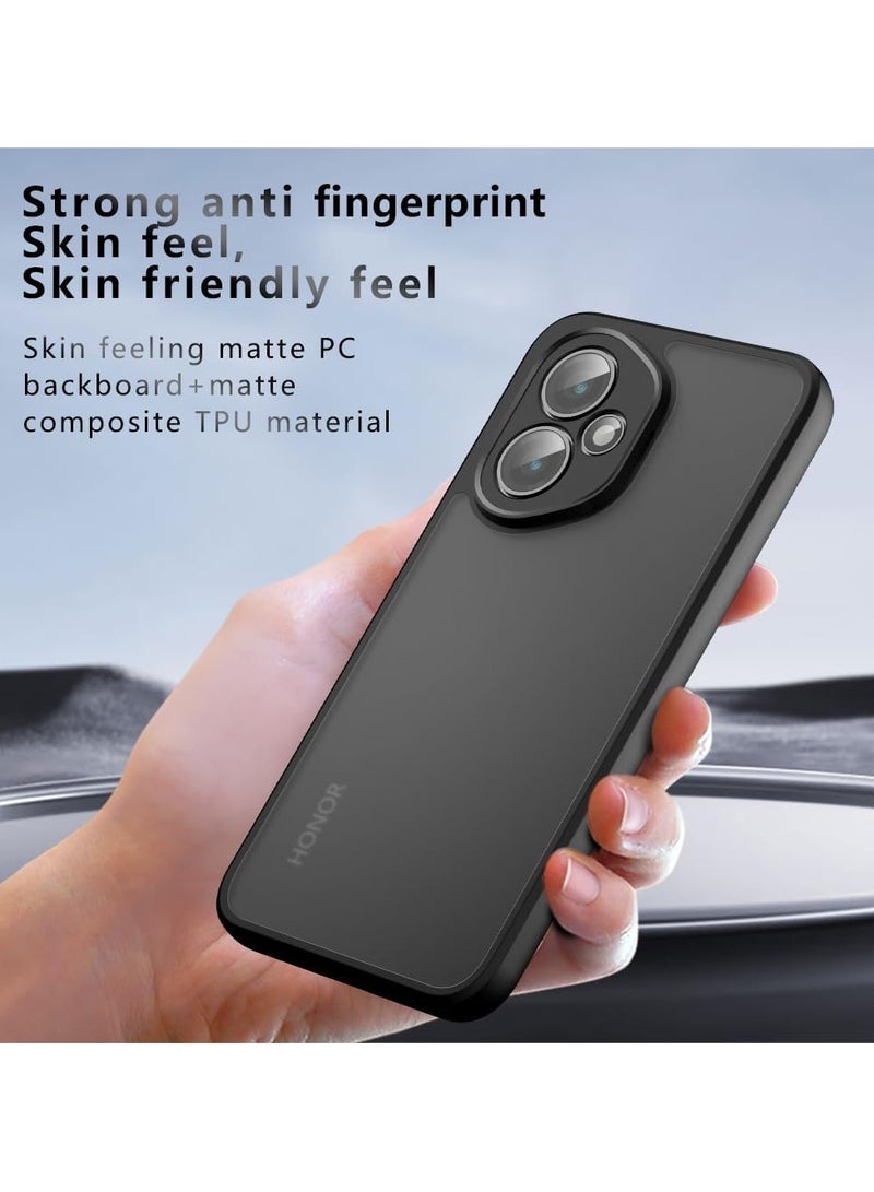 Case Cover Shockproof Hard PC Back Soft TPU Frame Matte Black Slim Protective Cover Compatible with  Honor 400  ( Black)  - Image 5