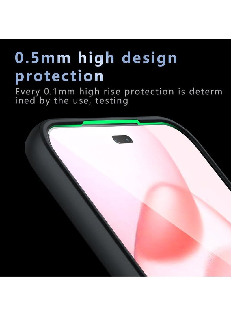 Case Cover Shockproof Hard PC Back Soft TPU Frame Matte Black Slim Protective Cover Compatible with  Honor 400  ( Black)  - Image 3