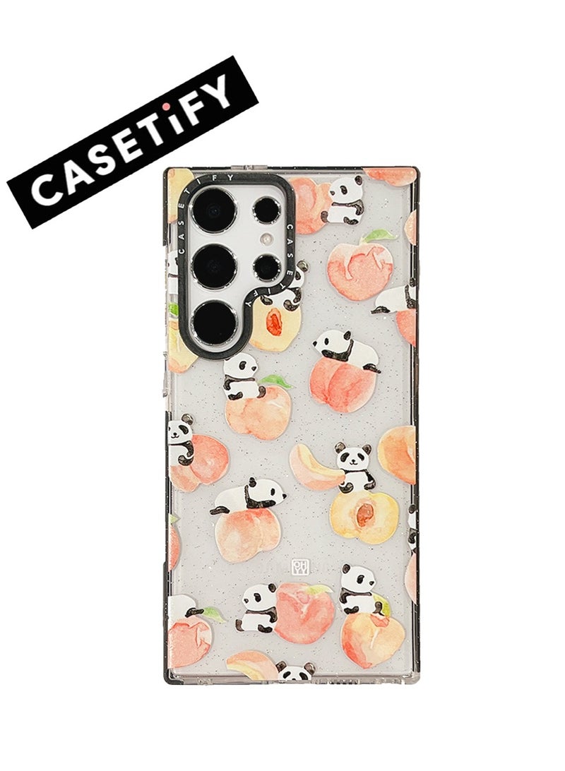 كاستيفي غطاء سامسونج جالاكسي S23 الترا "حفلة باندا الخوخ" - Image 1