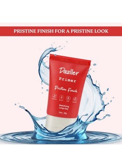 DAZLLER Pristine Finish Primer 30G Smoothens Pores Mattifying Transferproof Parabenfree Enriched With Aloe Centella And Vitamin E Vegan & Crueltyfree  - Image 4